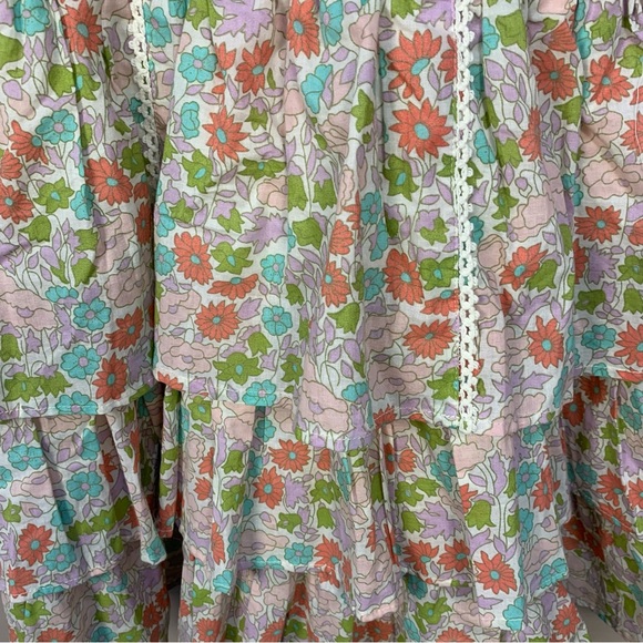 Love The Label Ines Cotton Tiered Floral Mini Dress - Picture 10 of 12